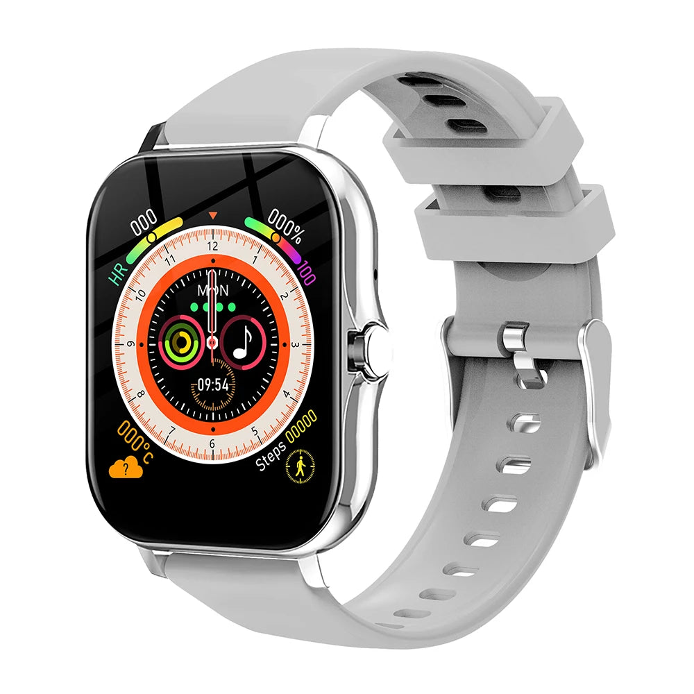 Montre connectée pour hommes et femmes, téléphone Android, écran couleur 2023 pouces, entièrement tactile, cadran personnalisé, appel Bluetooth, 1.44