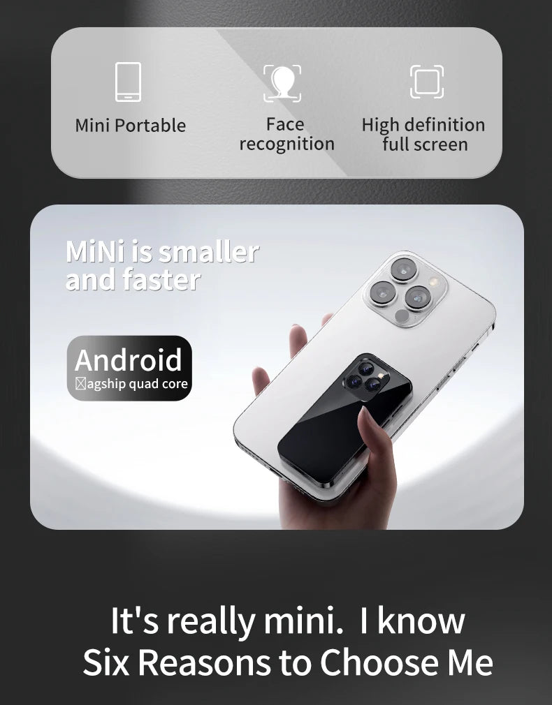 Smartphone Android 4G SOYES XS14 Pro Mini, 3 Go + 64 Go, 2600 mAh, reconnaissance faciale, écran 3,0 pouces, vente flash