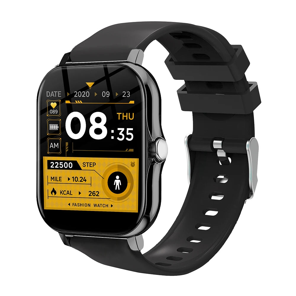 Montre connectée pour hommes et femmes, téléphone Android, écran couleur 2023 pouces, entièrement tactile, cadran personnalisé, appel Bluetooth, 1.44
