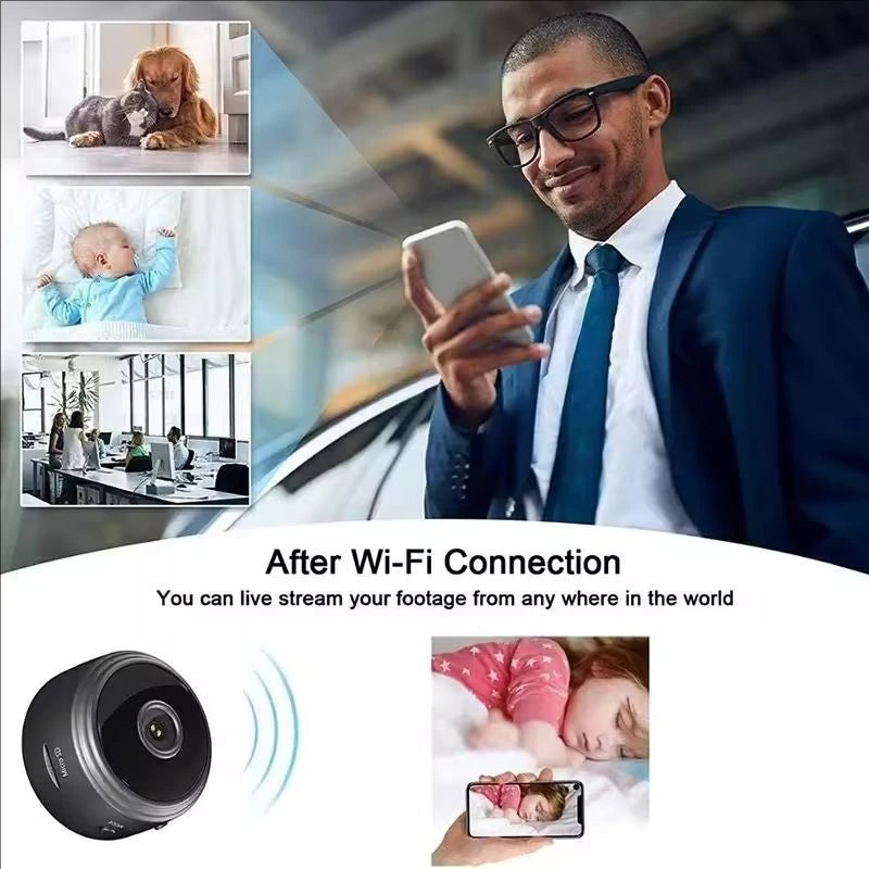 Mini caméra Wifi A9 1080P, surveillance de sécurité, vision nocturne sans fil, surveillance vidéo, mini caméra DV intelligente pour la maison, caméra HD
