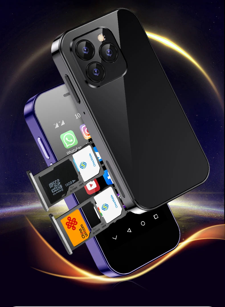 Smartphone Android 4G SOYES XS14 Pro Mini, 3 Go + 64 Go, 2600 mAh, reconnaissance faciale, écran 3,0 pouces, vente flash