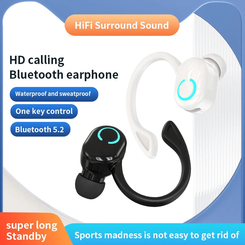 Écouteurs sans fil Bluetooth basse HIFI avec micro HD écouteurs antibruit vie étanche jeu sport musique casques