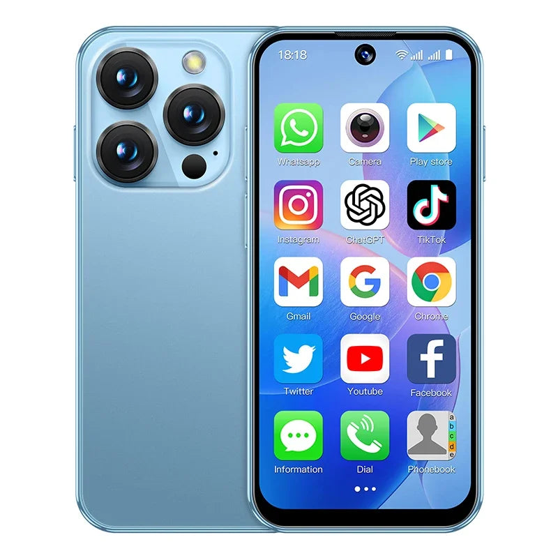 SOYES XS19 Mini Smartphone 3.88 pouces 2GB RAM 16GB ROM Android10.0 avec reconnaissance faciale double SIM veille réseau 3G petit téléphone