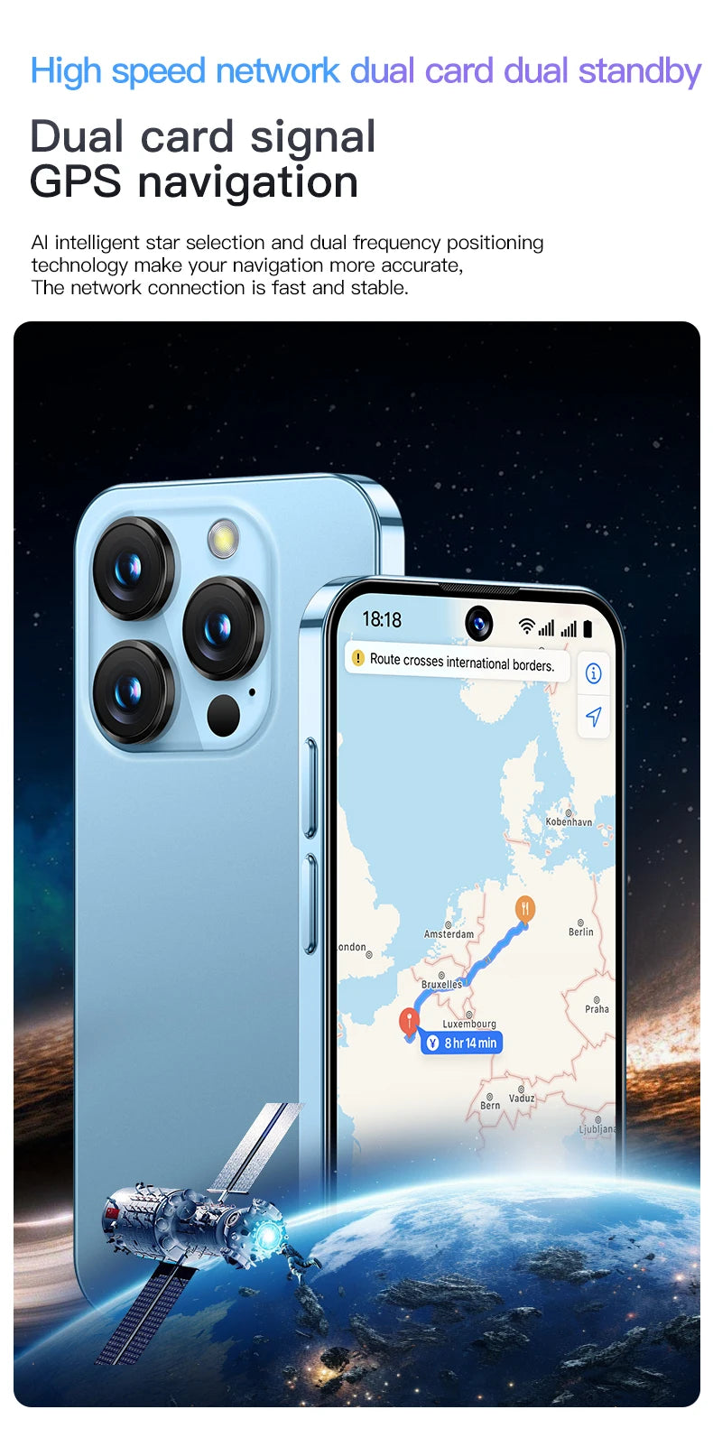 SOYES XS19 Mini Smartphone 3.88 pouces 2GB RAM 16GB ROM Android10.0 avec reconnaissance faciale double SIM veille réseau 3G petit téléphone